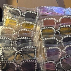 Rhinestone Embellished Sunglasses